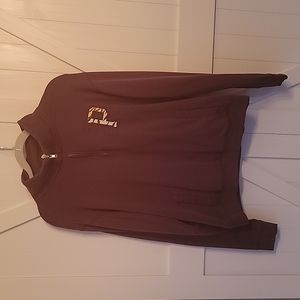 Pink 3/4 zip sweatshirt